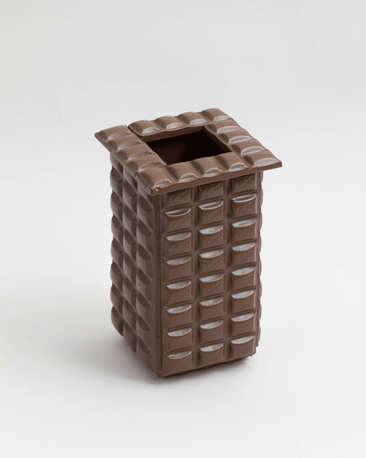 Milk Chocolate Aluminium Vase